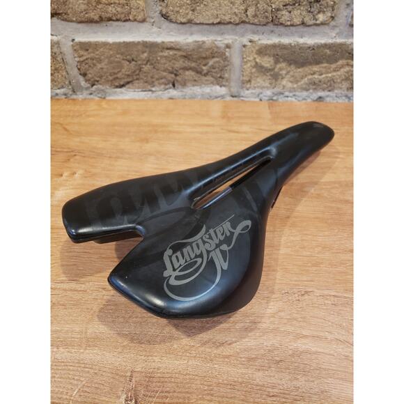 Specialized Langster 143mm VL-1603 hollow Cr-Mo Rail Bicycle Black Saddle HTF - Picture 6 of 14